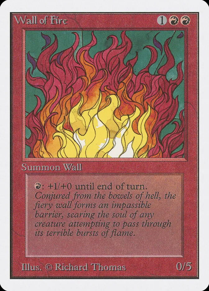 1993 Unlimited Edition Wall of Fire #182 uncommon card image