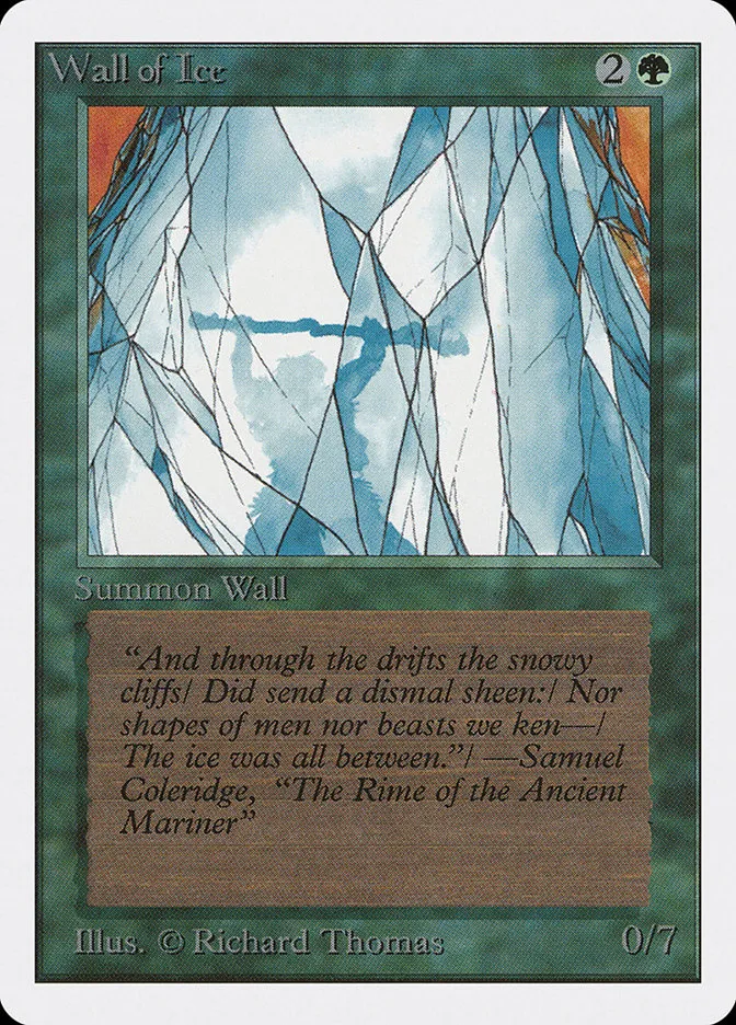 1993 Unlimited Edition Wall of Ice #225 uncommon card image