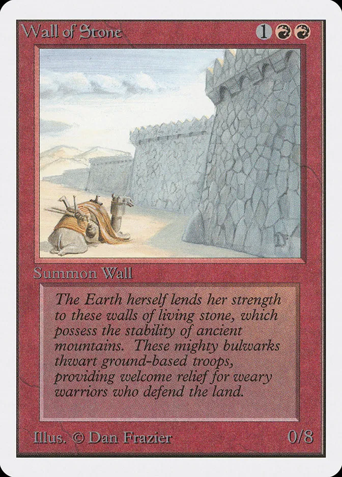 1993 Unlimited Edition Wall of Stone uncommon #183 uncommon card image