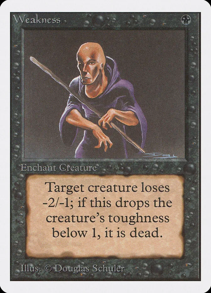 1993 Unlimited Edition Weakness common #135 common card image