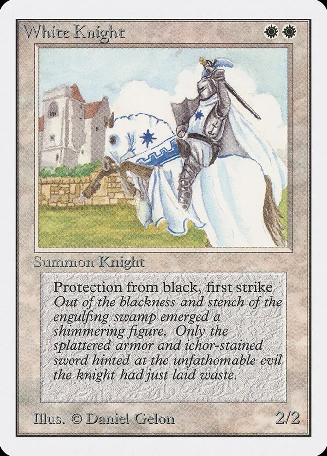 1993 Unlimited Edition White Knight #44 uncommon card image