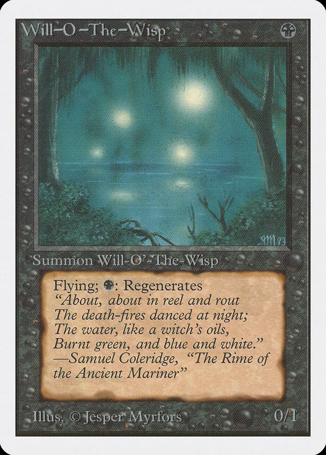 1993 Unlimited Edition Will-o'-the-Wisp rare #136 rare card image