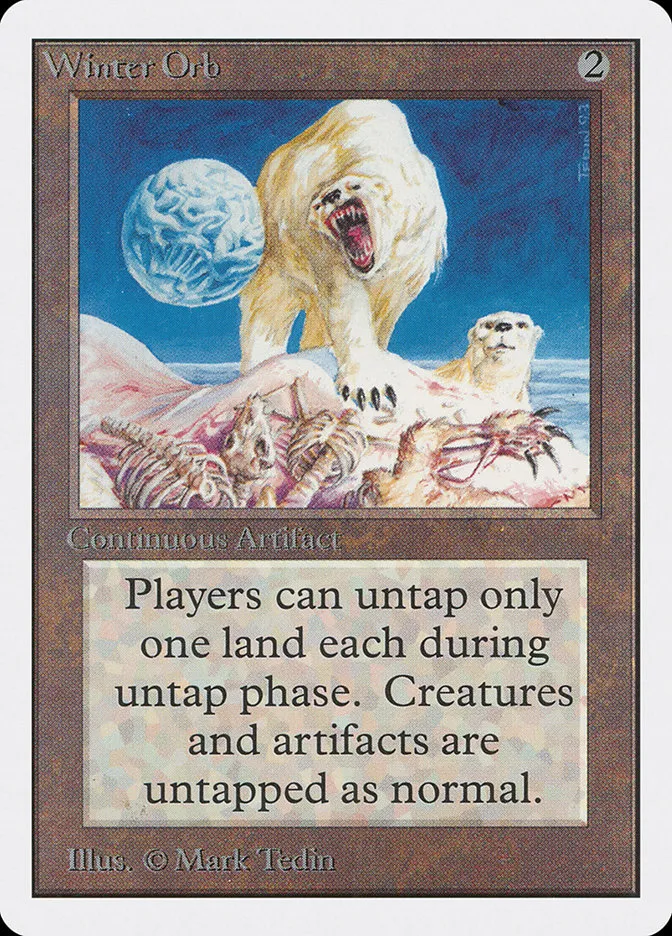 1993 Unlimited Edition Winter Orb rare #276 rare card image