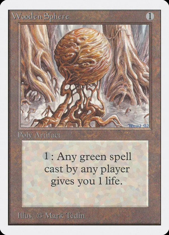 1993 Unlimited Edition Wooden Sphere #277 uncommon card image