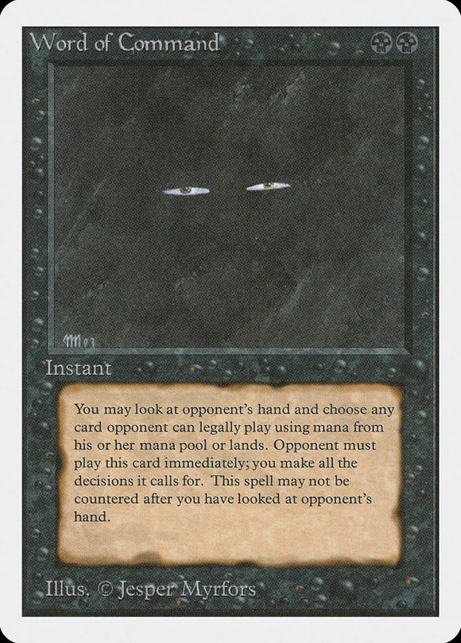 1993 Unlimited Edition Word of Command rare #137 rare card image