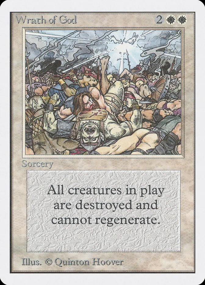 1993 Unlimited Edition Wrath of God #46 rare card image