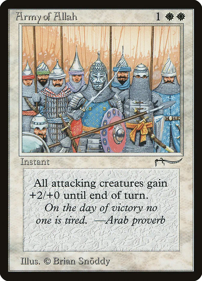 1993 Arabian Nights Army of Allah common #2† common card image