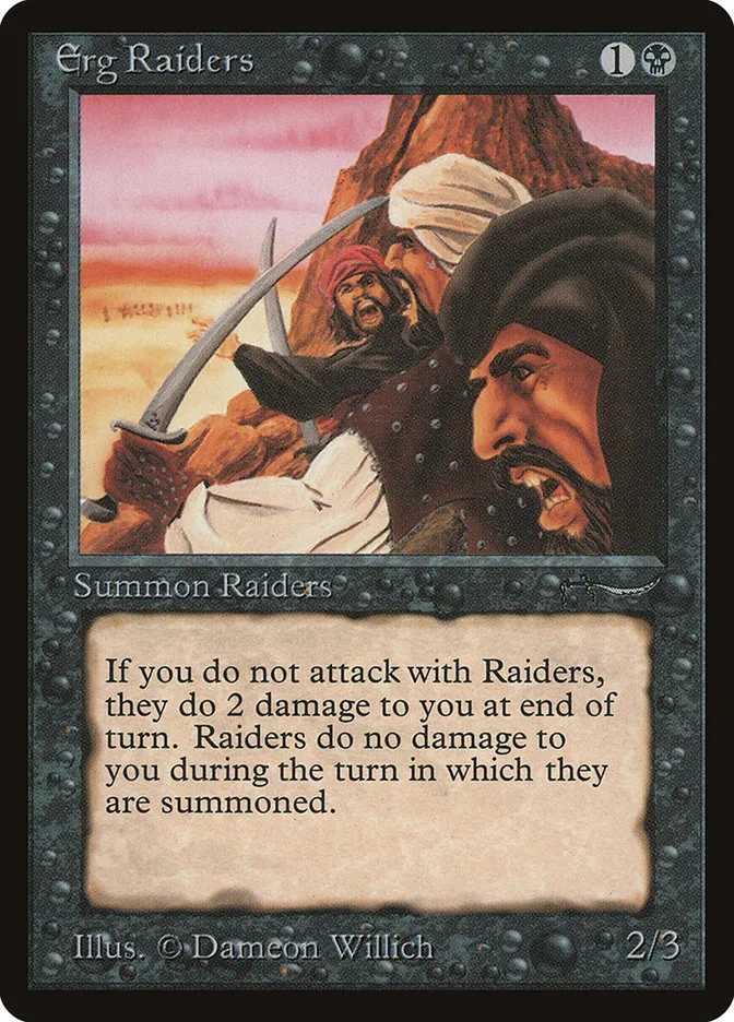 1993 Arabian Nights Erg Raiders common #25† common card image