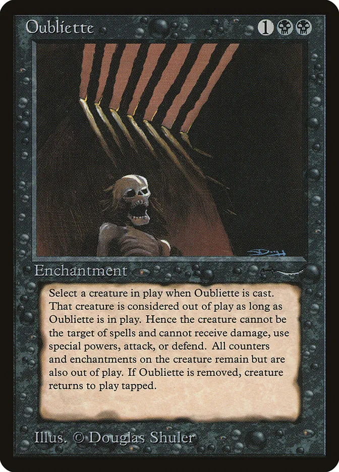 1993 Arabian Nights Oubliette common #31† common card image
