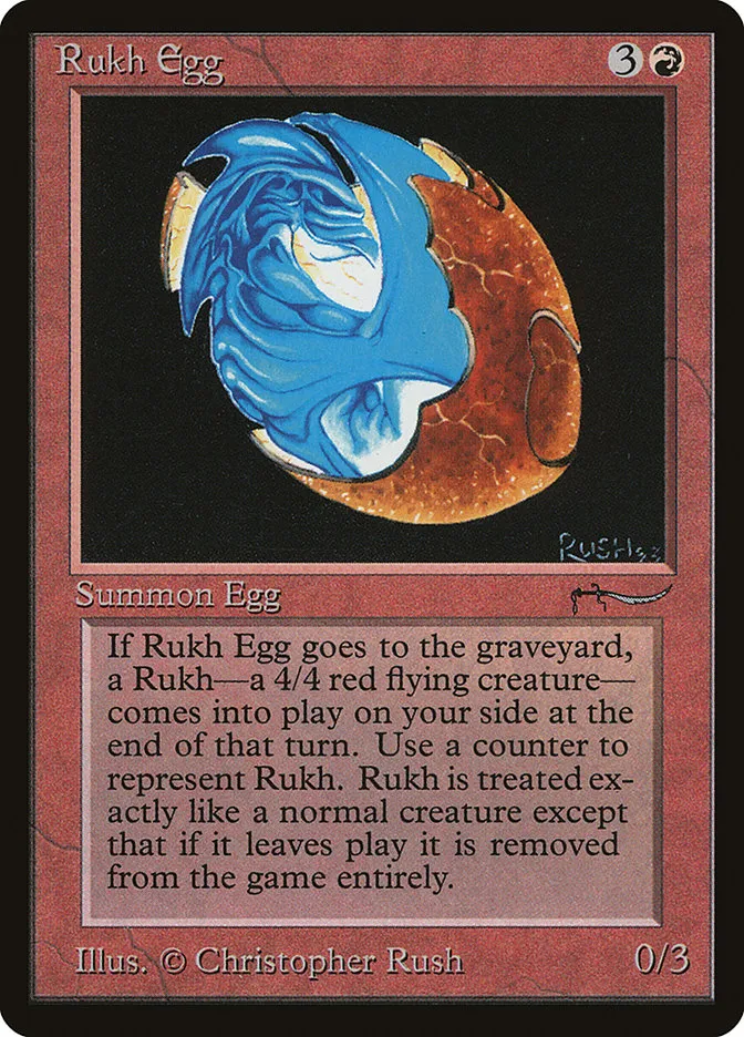 1993 Arabian Nights Rukh Egg common #43† common card image