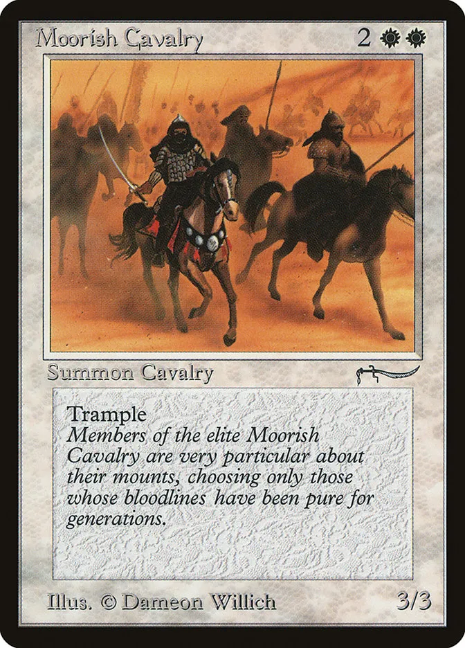 1993 Arabian Nights Moorish Cavalry common #7† common card image