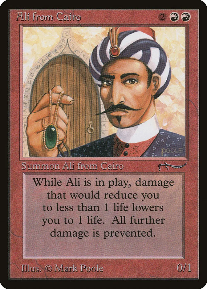 1993 Arabian Nights Ali from Cairo rare #36 rare card image