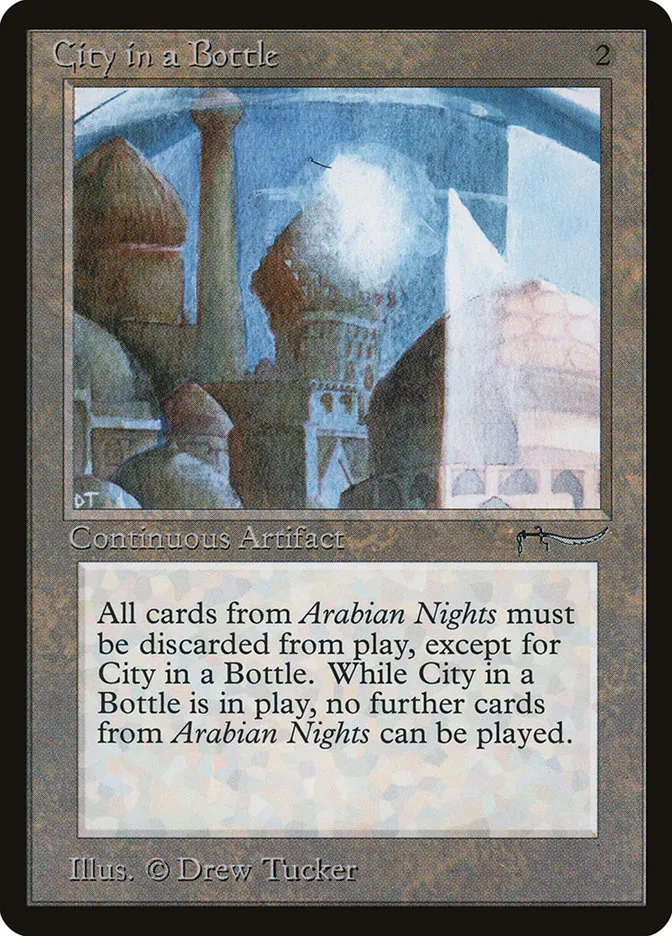 1993 Arabian Nights City in a Bottle rare #60 rare card image