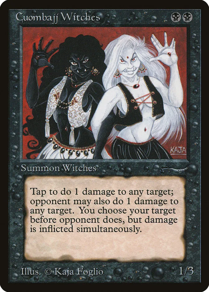 1993 Arabian Nights Cuombajj Witches common #23 common card image
