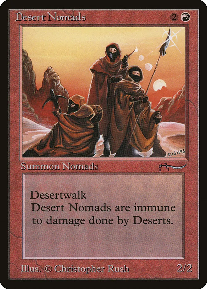 1993 Arabian Nights Desert Nomads common #38 common card image