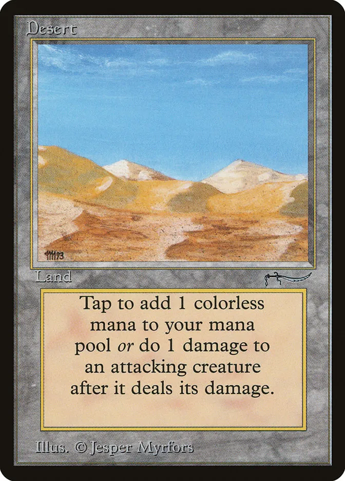 1993 Arabian Nights Desert common #72 common card image