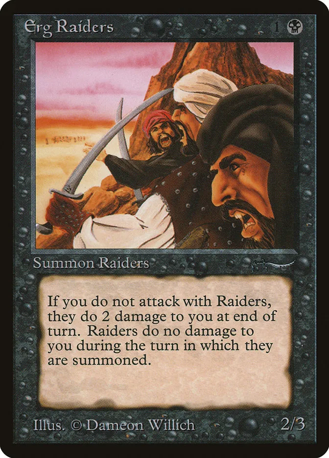 1993 Arabian Nights Erg Raiders common #25 common card image