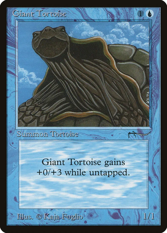 1993 Arabian Nights Giant Tortoise common #15 common card image