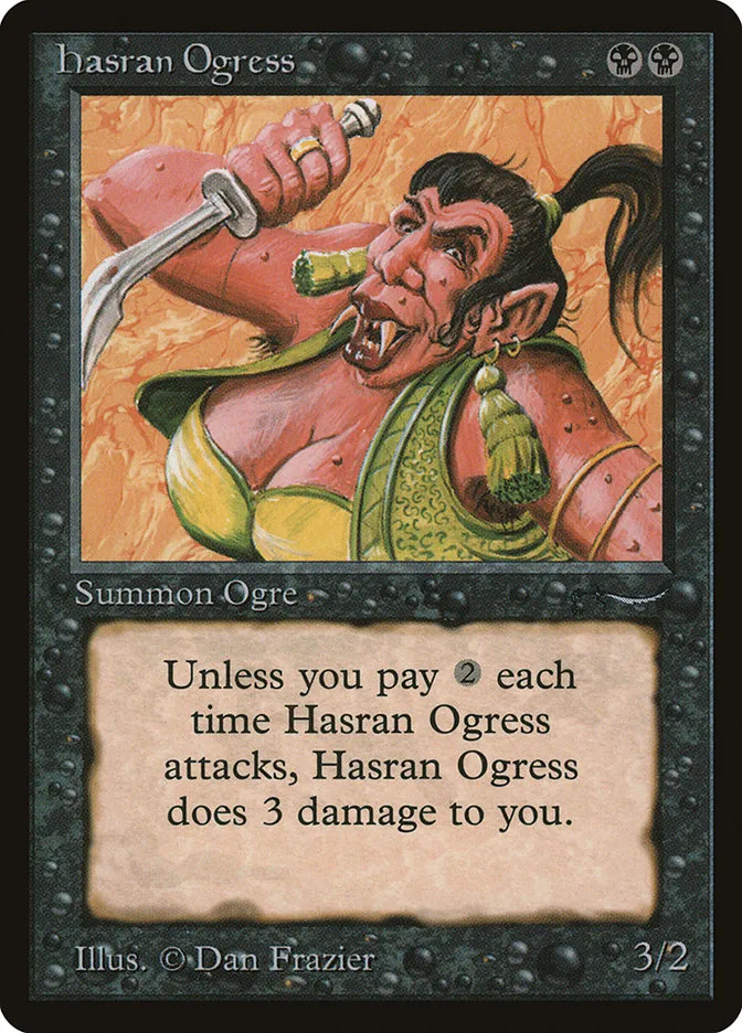 1993 Arabian Nights Hasran Ogress common #27 common card image