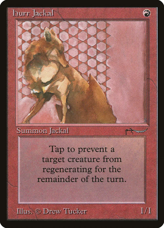 1993 Arabian Nights Hurr Jackal common #39 common card image