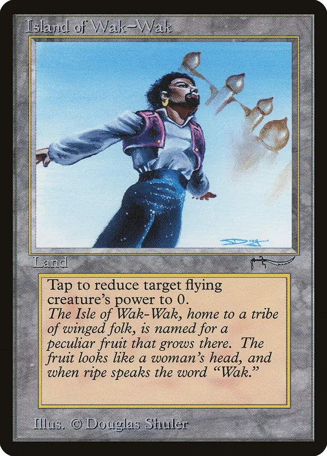 1993 Arabian Nights Island of Wak-Wak #75 rare card image