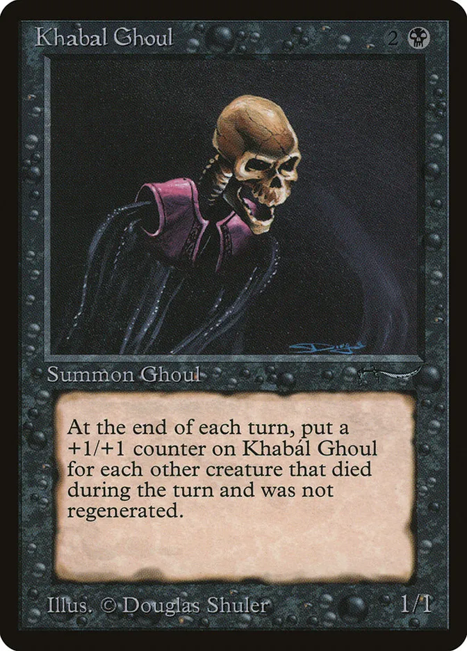 1993 Arabian Nights Khabál Ghoul uncommon #30 uncommon card image