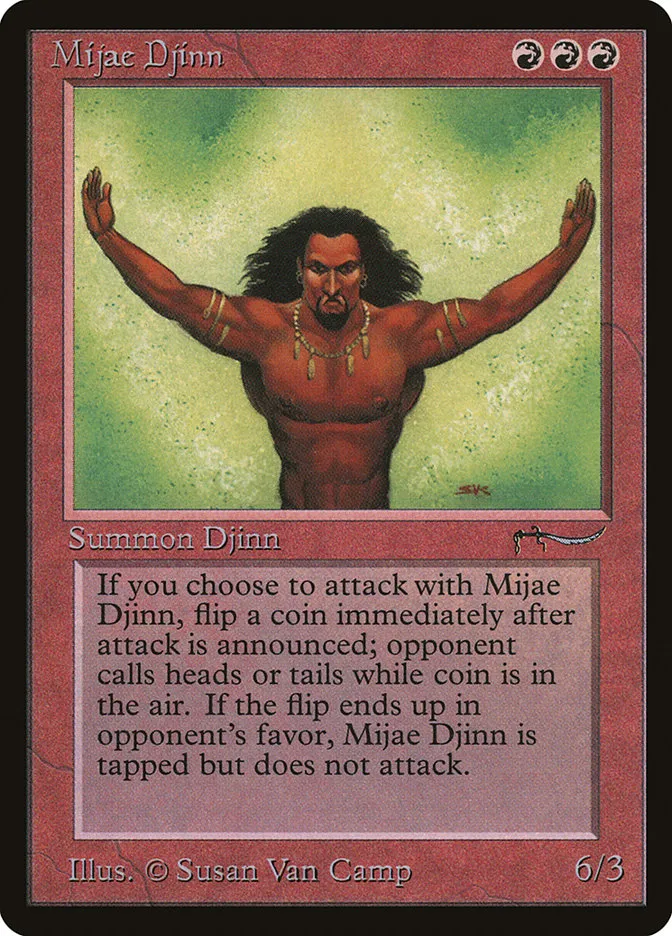 1993 Arabian Nights Mijae Djinn rare #42 rare card image