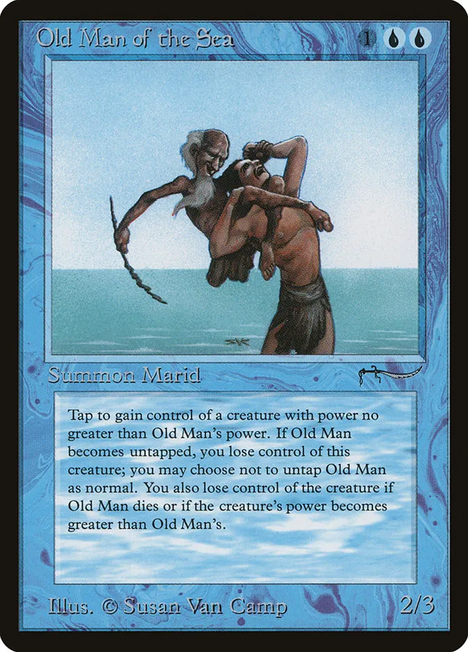 1993 Arabian Nights Old Man of the Sea #18 rare card image