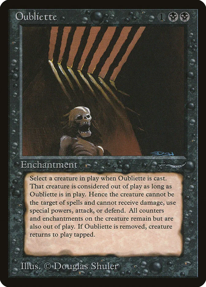 1993 Arabian Nights Oubliette common #31 common card image