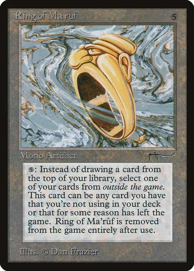 1993 Arabian Nights Ring of Ma'rûf rare #68 rare card image
