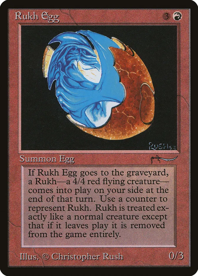 1993 Arabian Nights Rukh Egg common #43 common card image
