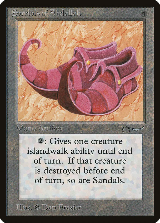 1993 Arabian Nights Sandals of Abdallah uncommon #69 uncommon card image