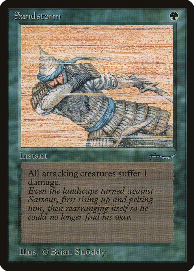 1993 Arabian Nights Sandstorm common #53 common card image