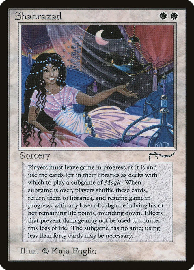 1993 Arabian Nights Shahrazad rare #10 rare card image