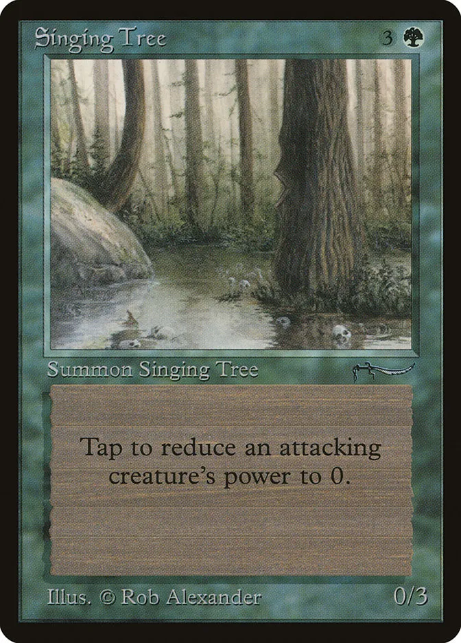 1993 Arabian Nights Singing Tree #54 rare card image
