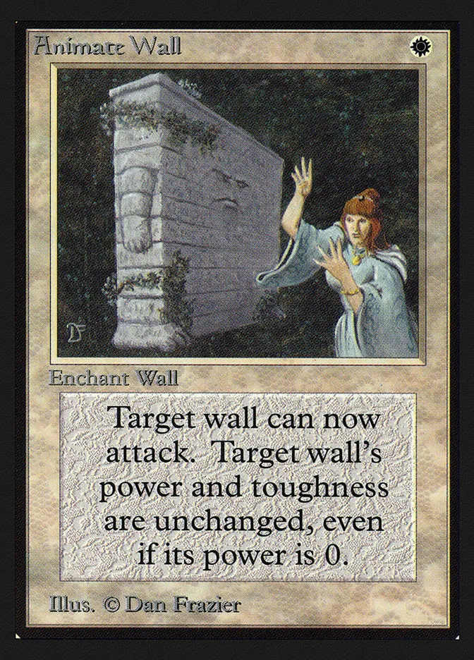 1993 Collectors' Edition Animate Wall rare #1 rare card image