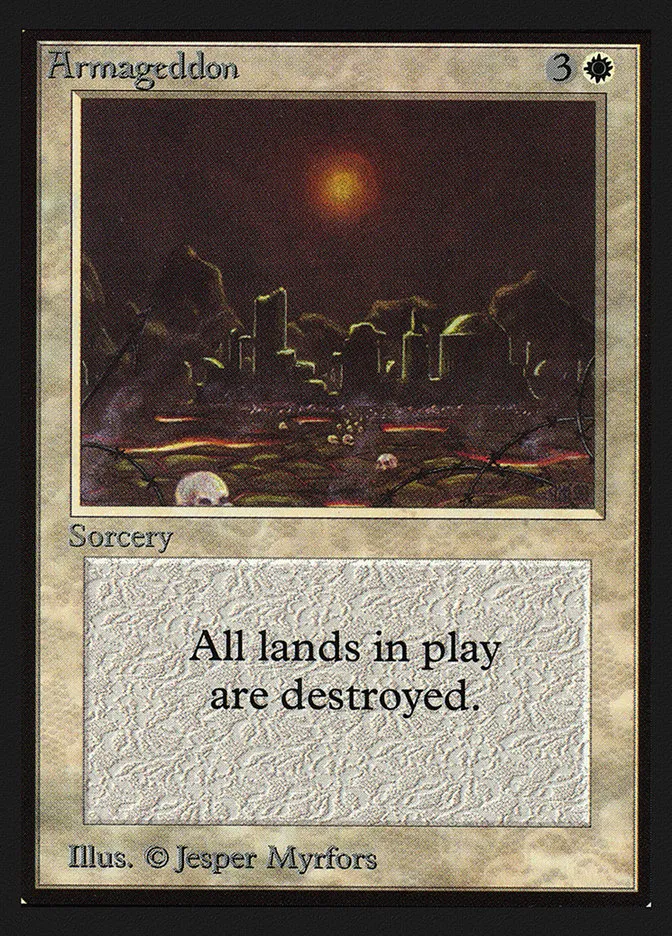 1993 Collectors' Edition Armageddon rare #2 rare card image