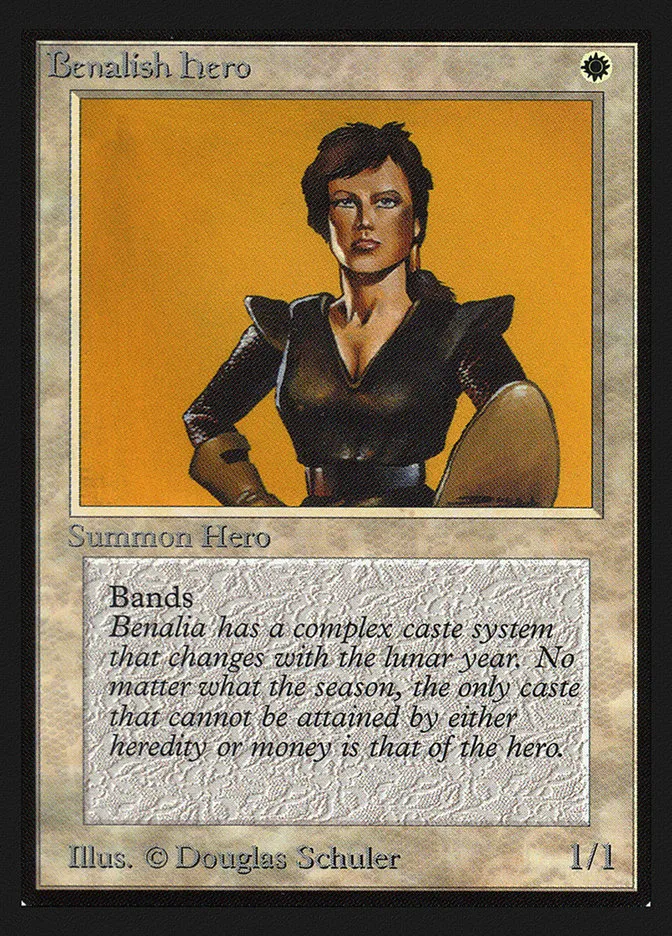1993 Collectors' Edition Benalish Hero #4 common card image