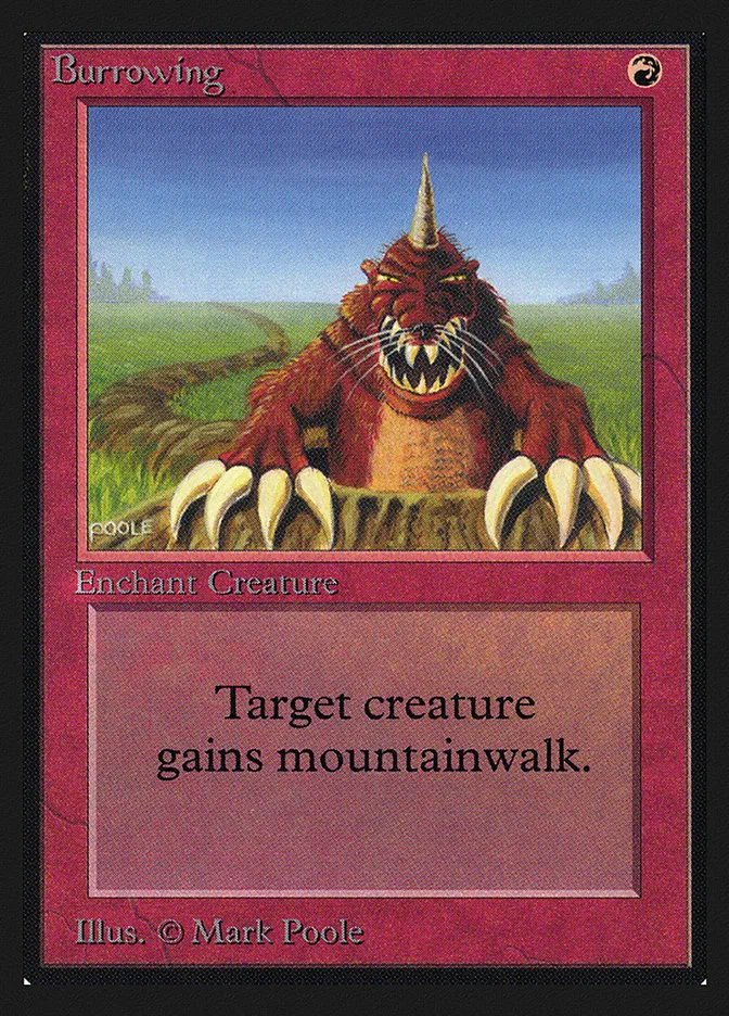 1993 Collectors' Edition Burrowing uncommon #139 uncommon card image
