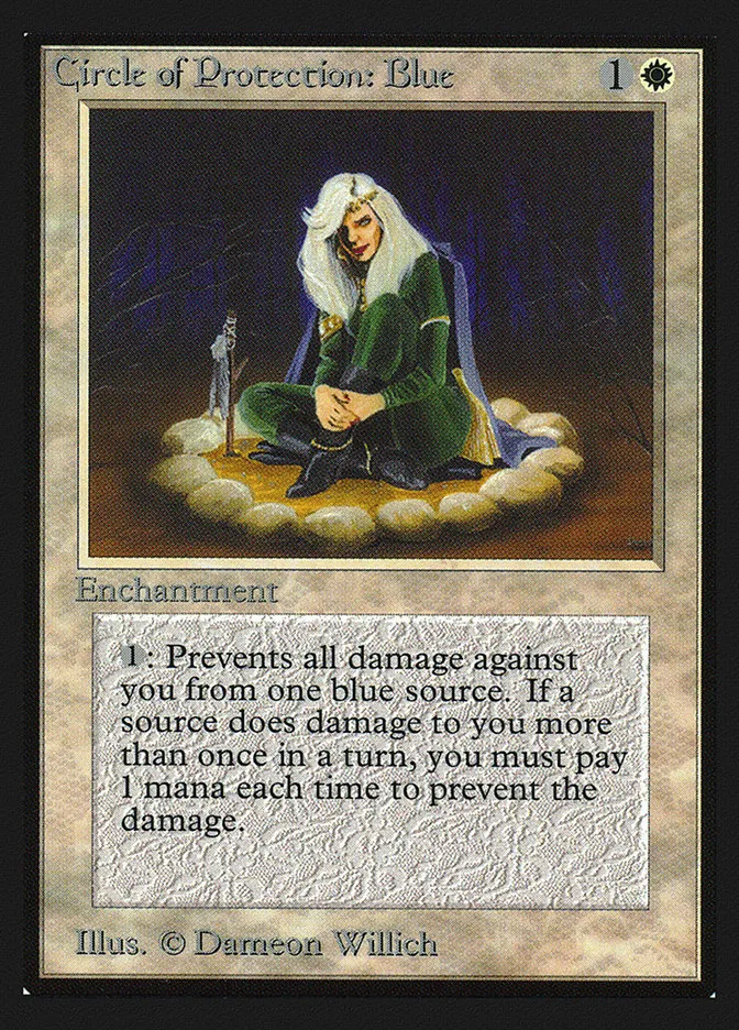 1993 Collectors' Edition Circle of Protection: Blue common #11 common card image