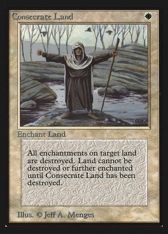 1993 Collectors' Edition Consecrate Land uncommon #15 uncommon card image