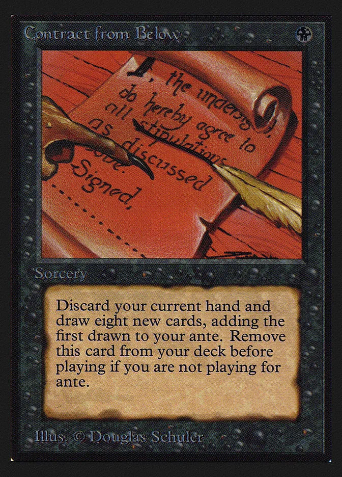 1993 Collectors' Edition Contract from Below rare #97 rare card image