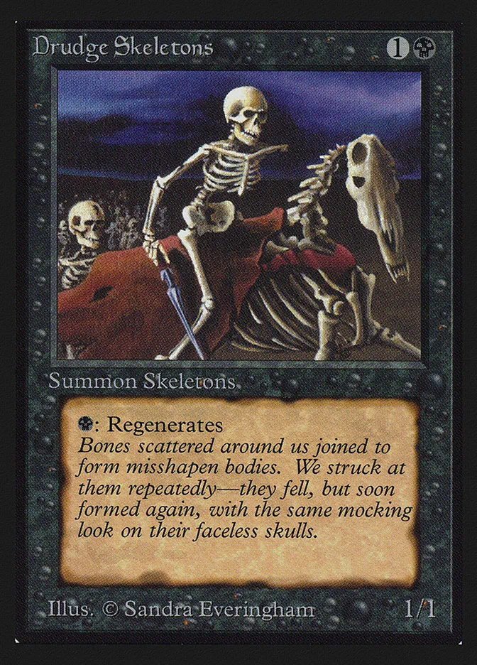1993 Collectors' Edition Drudge Skeletons common #107 common card image