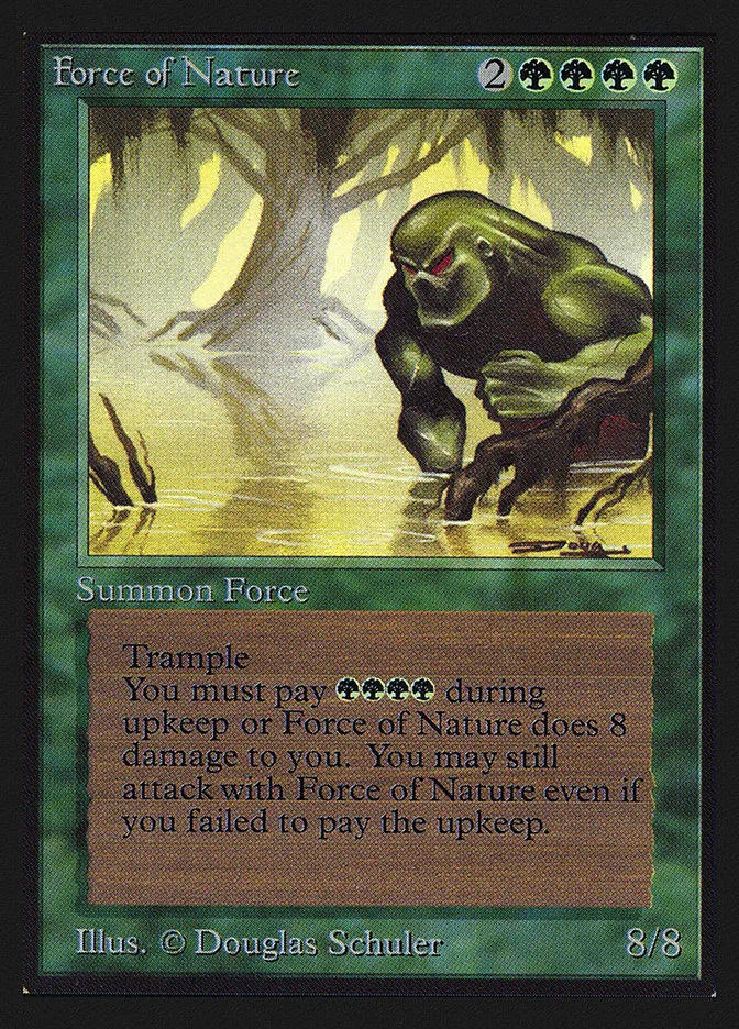1993 Collectors' Edition Force of Nature #195 rare card image