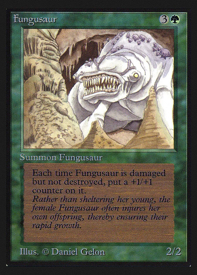 1993 Collectors' Edition Fungusaur rare #196 rare card image
