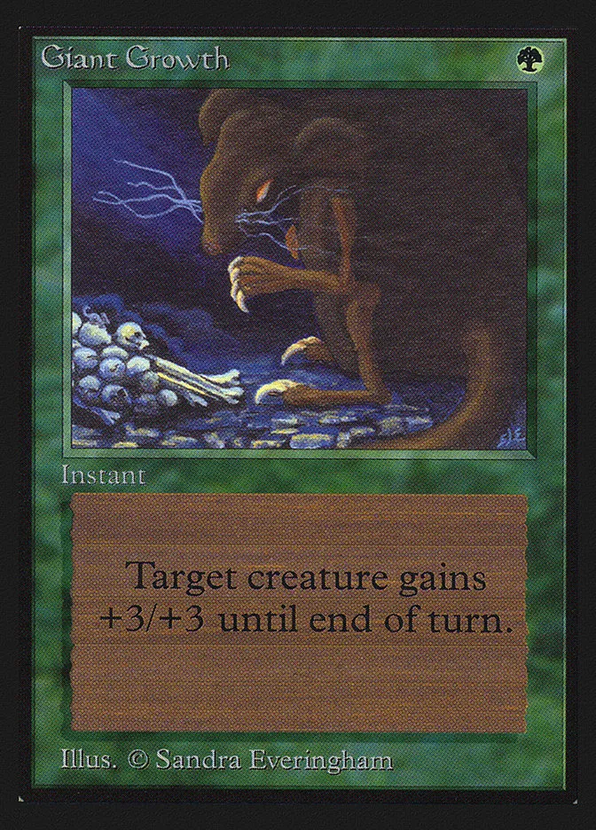 1993 Collectors' Edition Giant Growth common #198 common card image