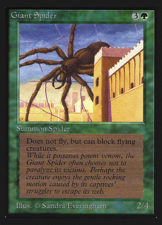 1993 Collectors' Edition Giant Spider #199 common card image