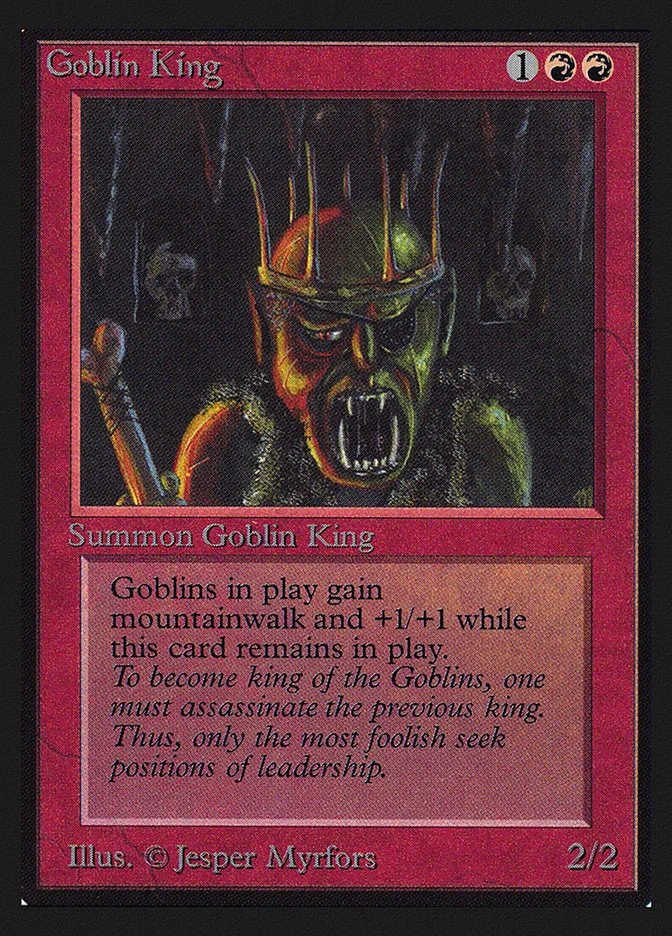 1993 Collectors' Edition Goblin King rare #155 rare card image