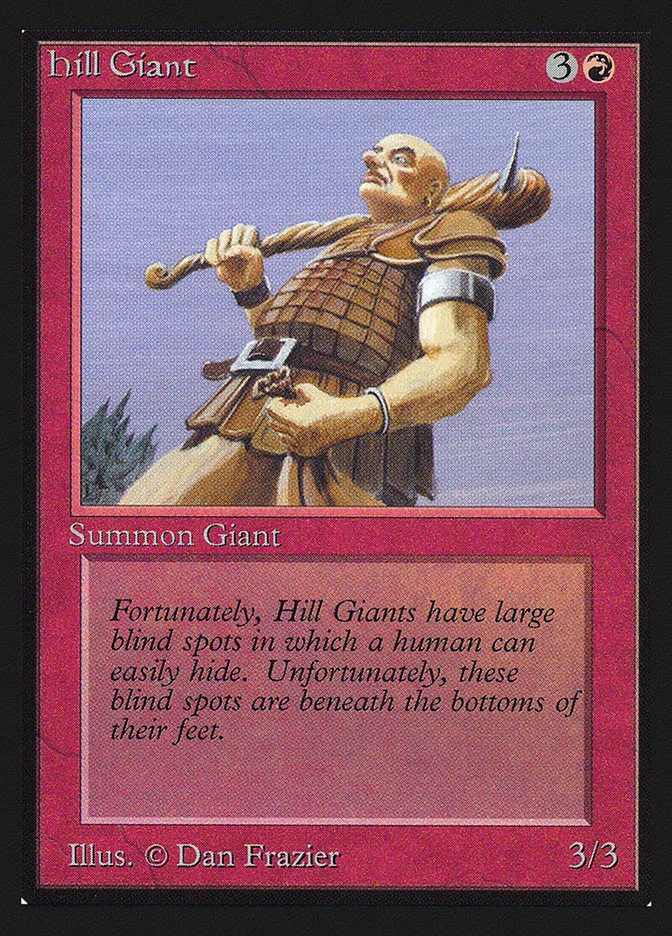 1993 Collectors' Edition Hill Giant common #158 common card image