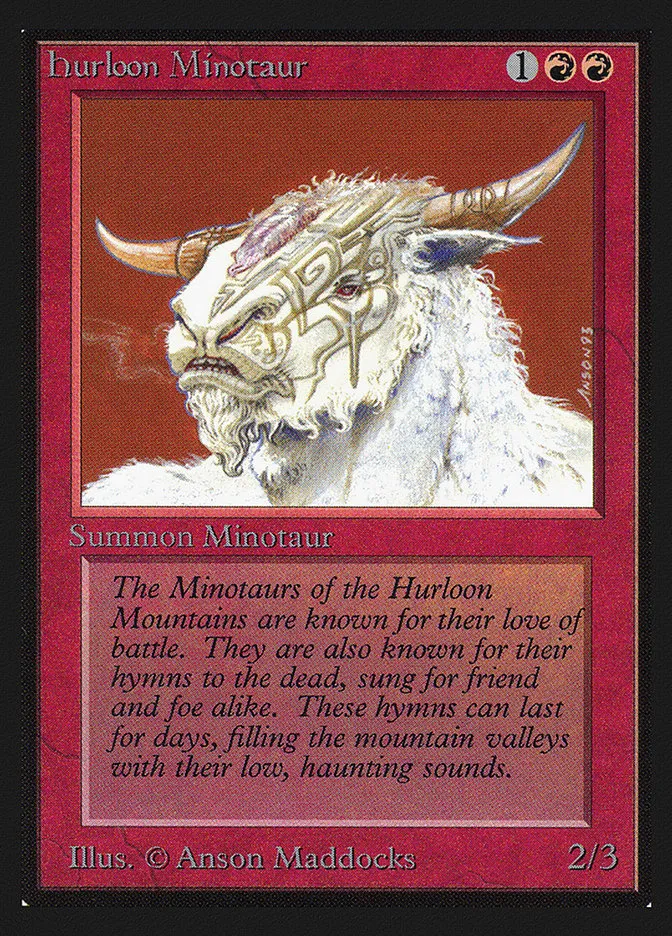1993 Collectors' Edition Hurloon Minotaur common #159 common card image